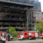 Пожар в центре Сантьяго
